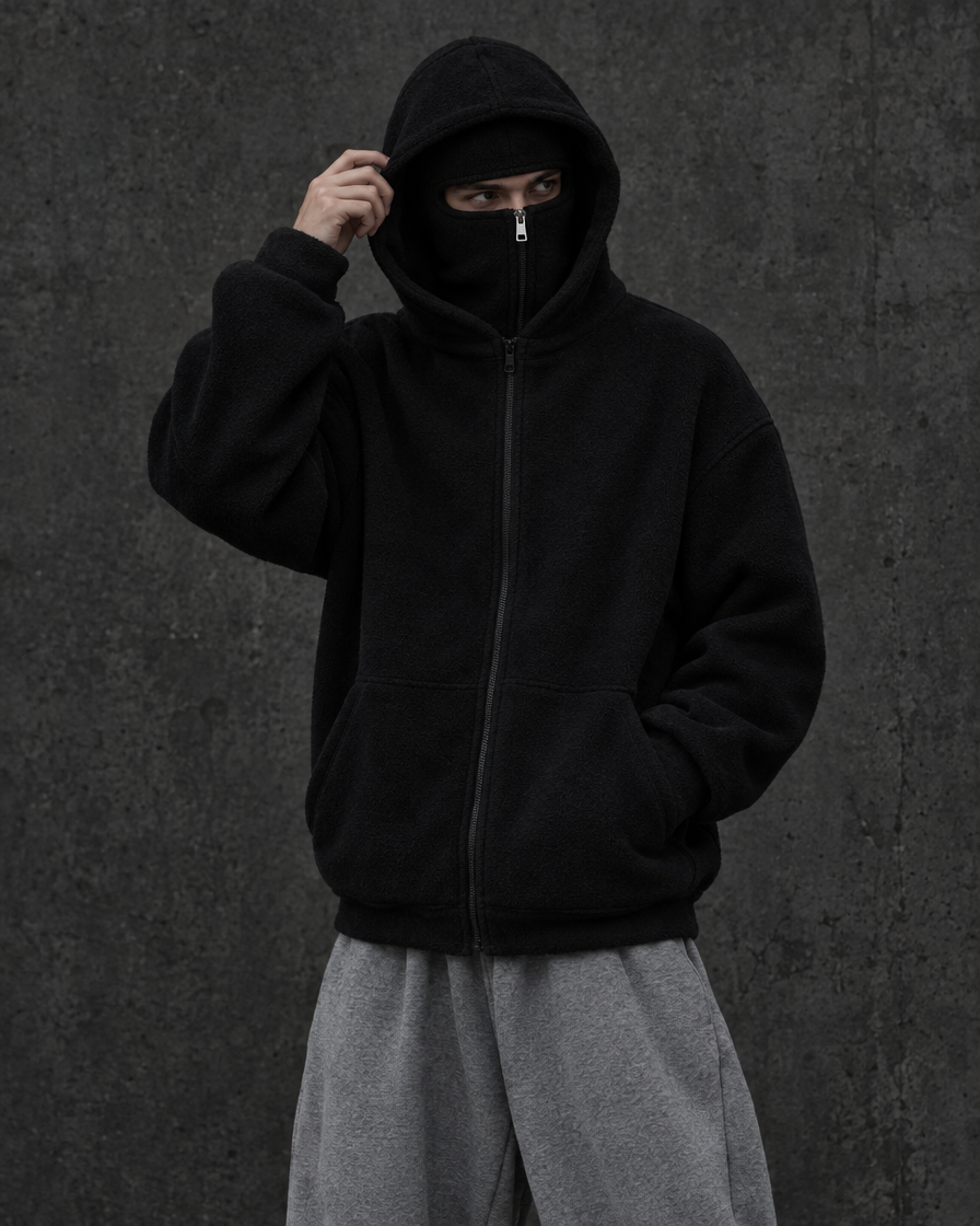 Phantom Hoodie Negro puesta