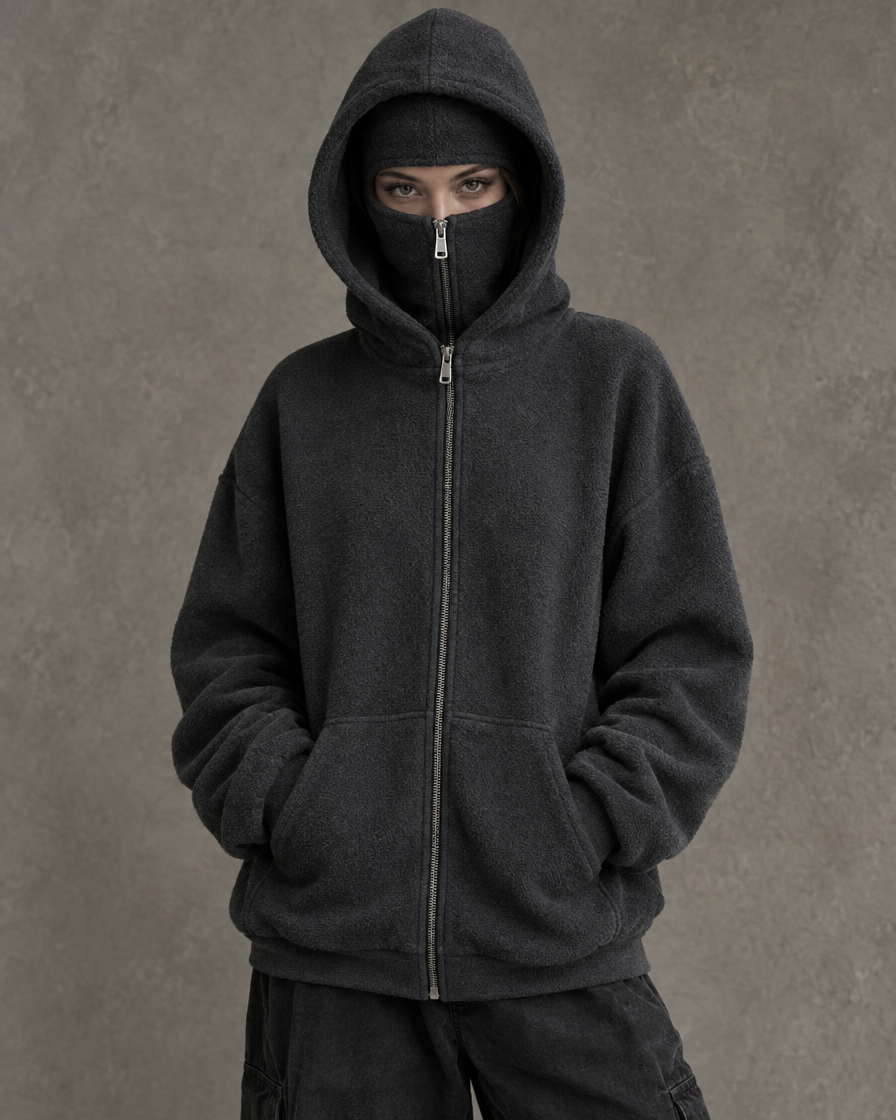 Phantom Hoodie Gris Oscuro puesta